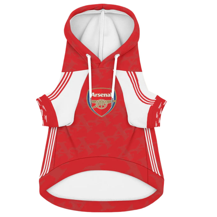 Arsenal FC 25/26 Home Kit Inspired Casual Hooded Cotton Sweatshirt