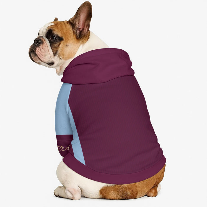Aston Villa FC 25/26 Home Kit Inspired Casual Hooded Cotton Sweatshirt