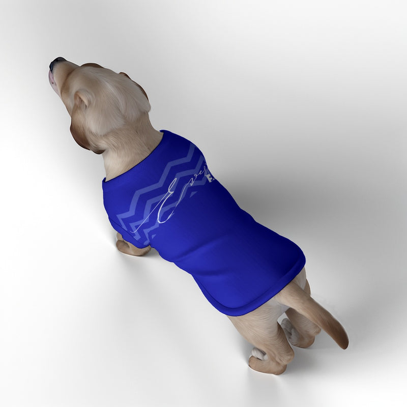 Everton FC 25/26 Home Inspired Pet Graphic Tee Shirt (Sizes XS-Small)