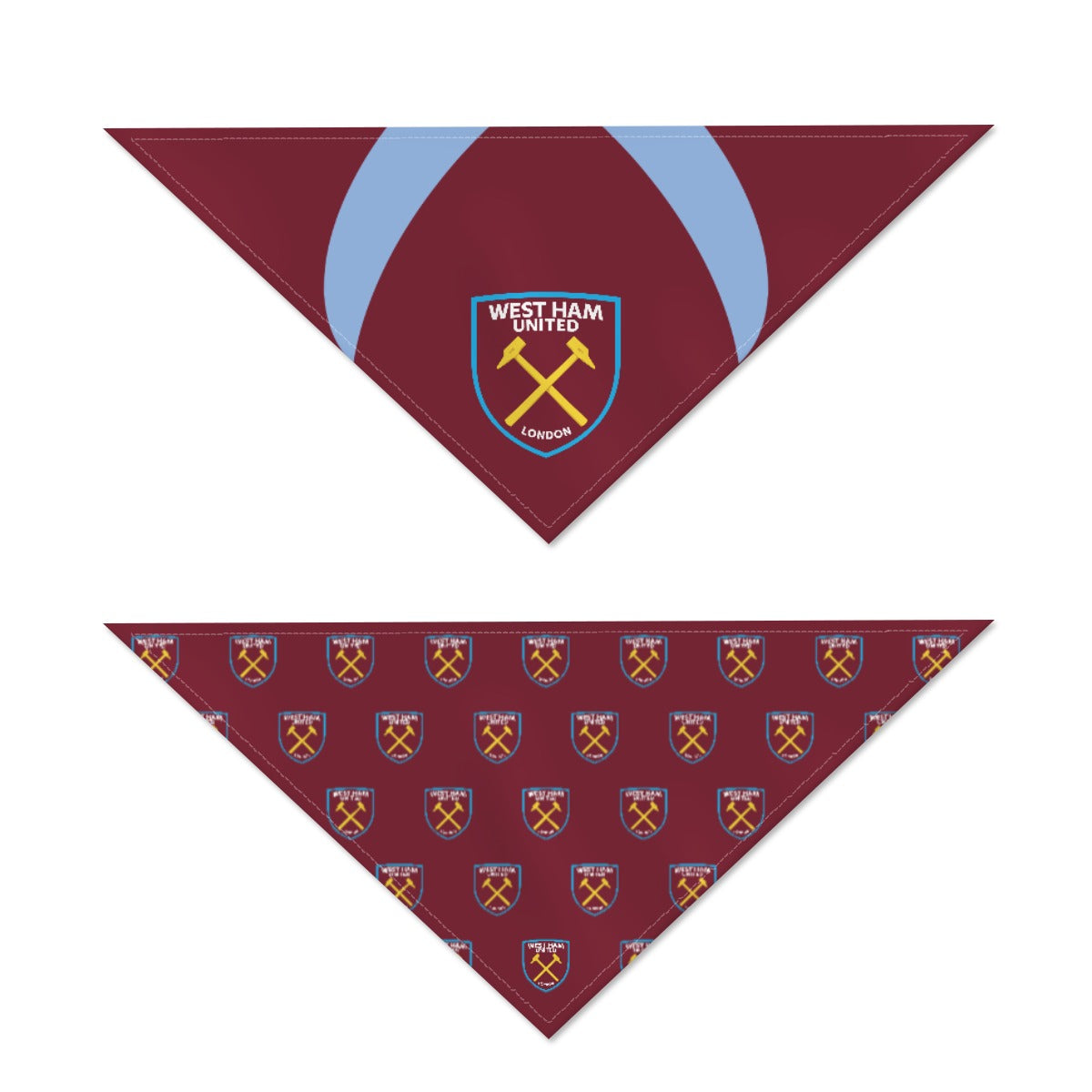 West Ham United FC 25/26 Home Kit Inspired Reversible Bandana