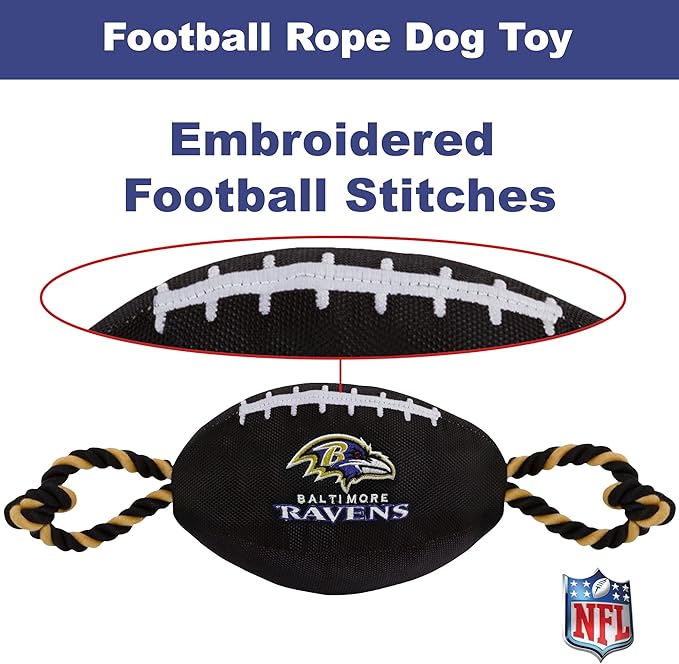 Baltimore Ravens Football Rope Toy