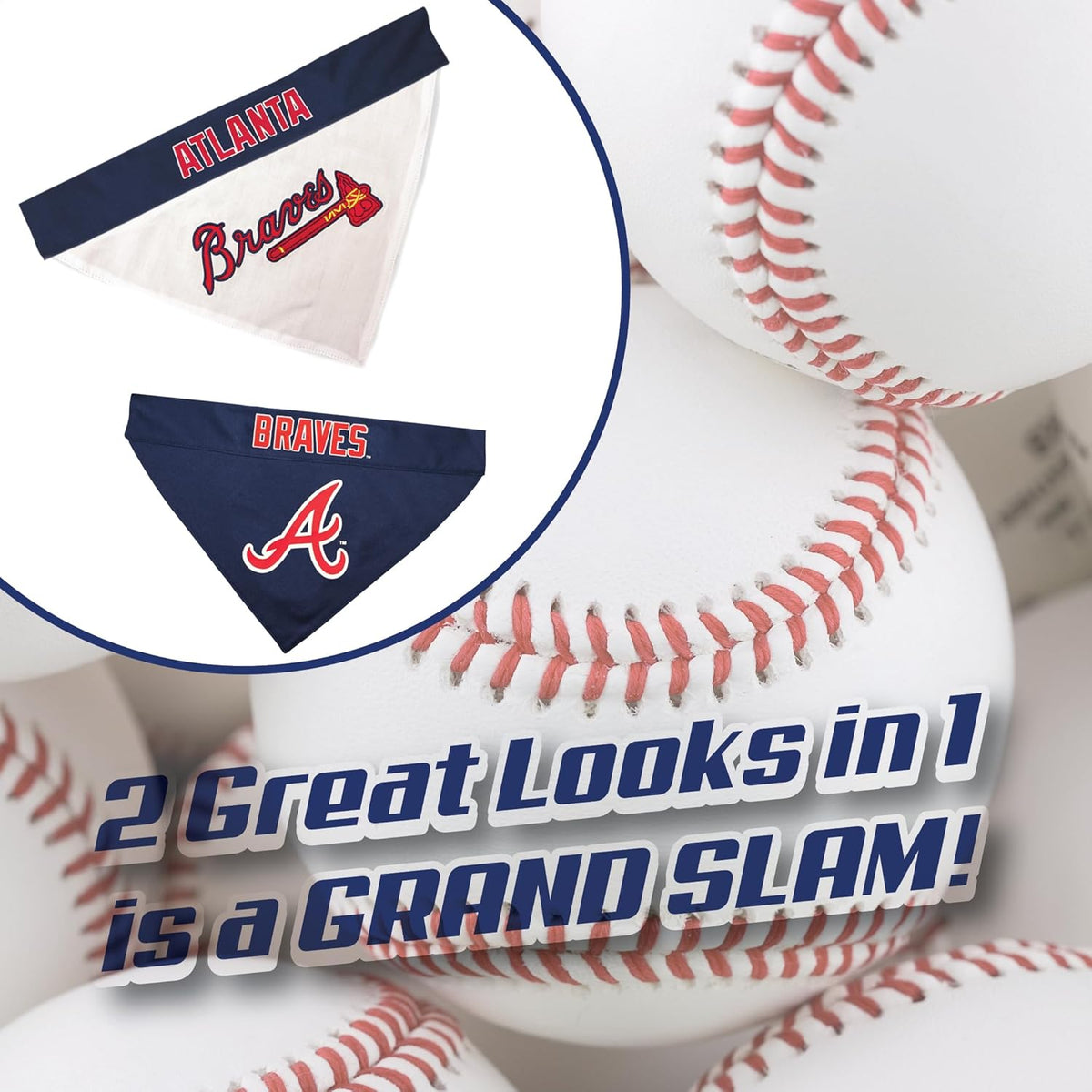 Atlanta Braves Reversible Slide-On Bandana