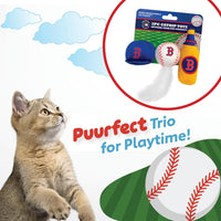 Boston Red Sox 3 piece Catnip Toy Set