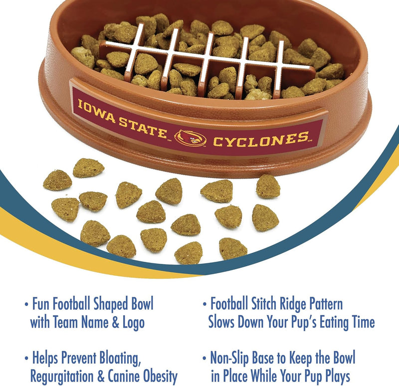 IA State Cyclones Football Slow Feeder Bowl
