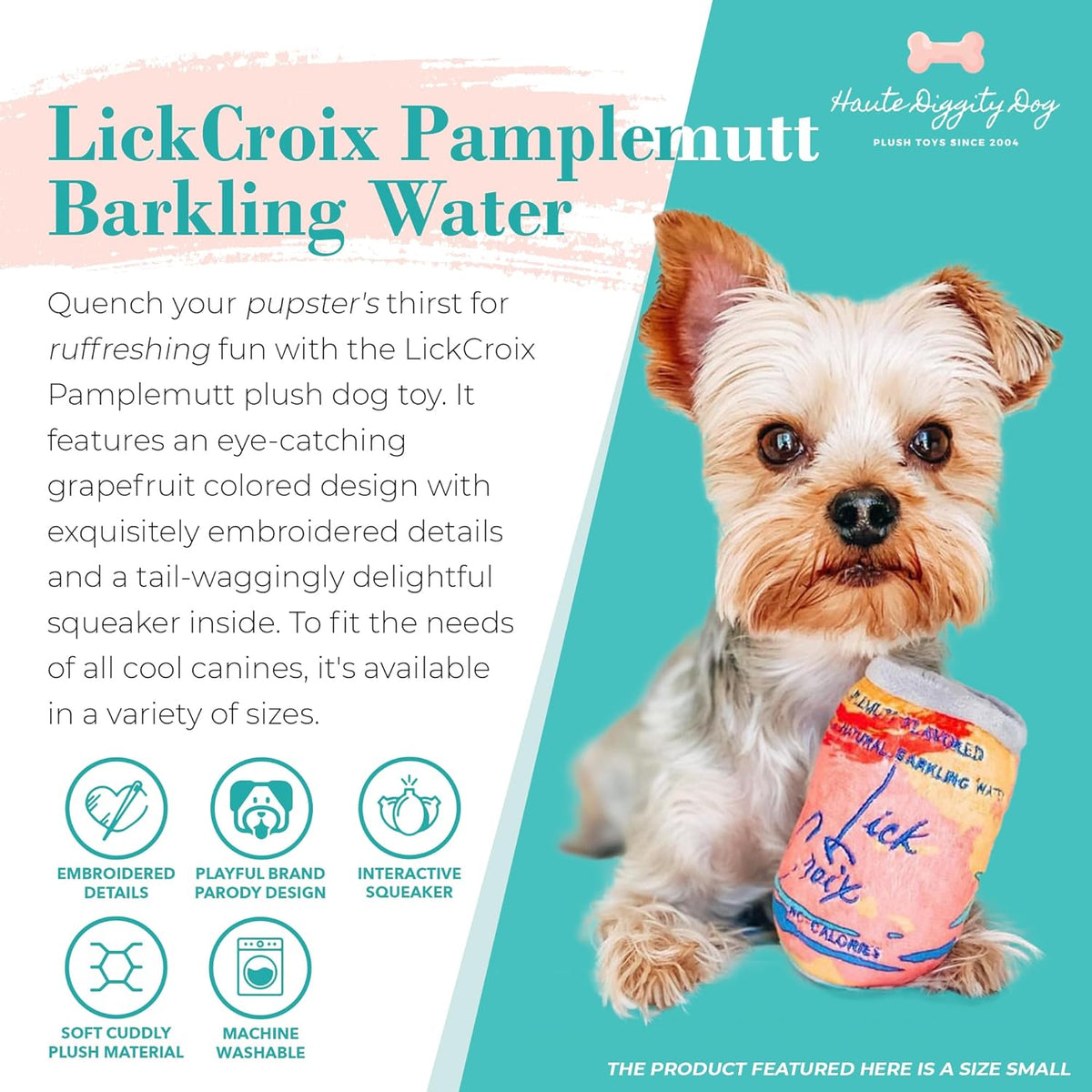 LickCroix Barkling Water Pamplemutt Plush Toy