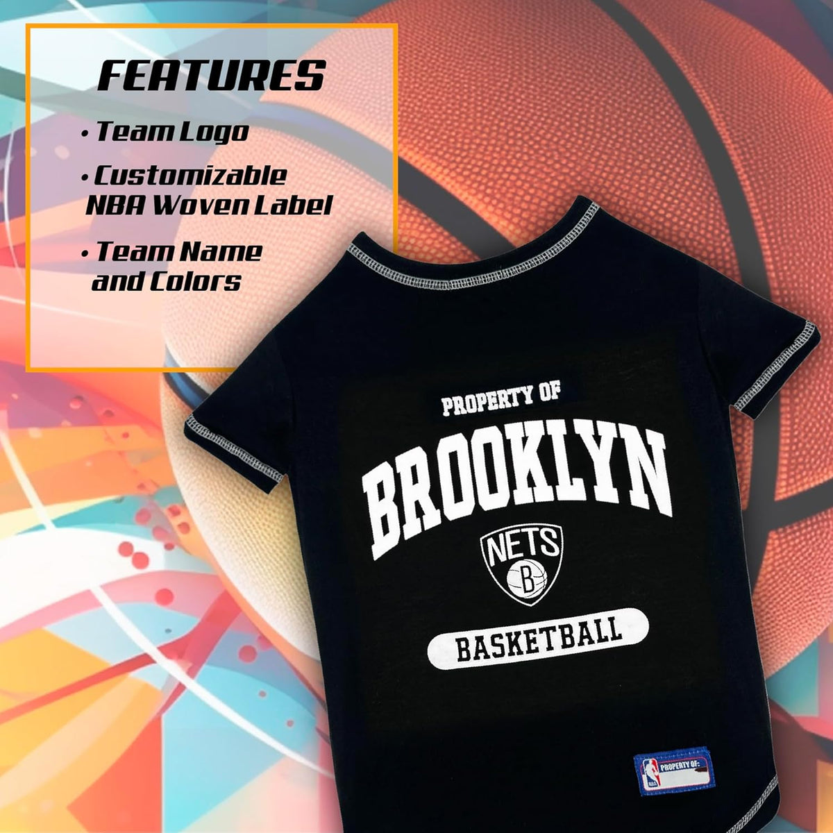 Brooklyn Nets Athletics Pet Shirt