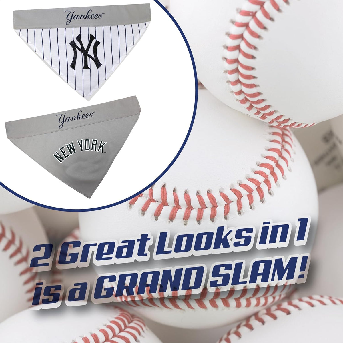 New York Yankees Reversible Slide-On Bandana