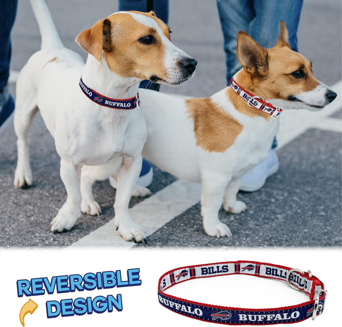 Buffalo Bills Reversible Dog Collar