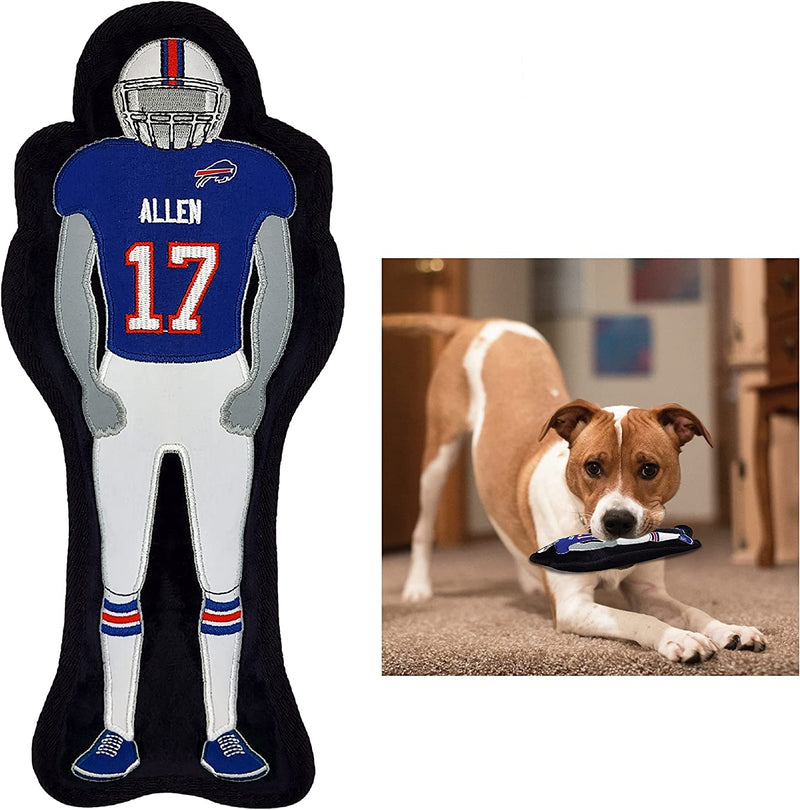 Pets First NFL Team Player Jersey for Cats and Dogs, Josh Allen, Buffalo  Bills, Large