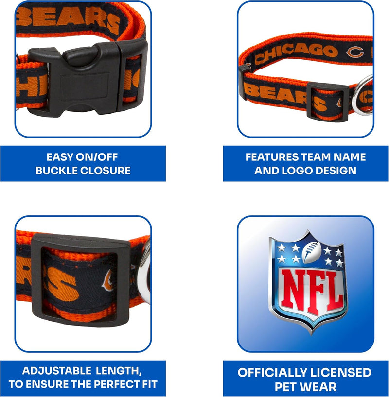 Chicago Bears Dog Satin Collar or Leash