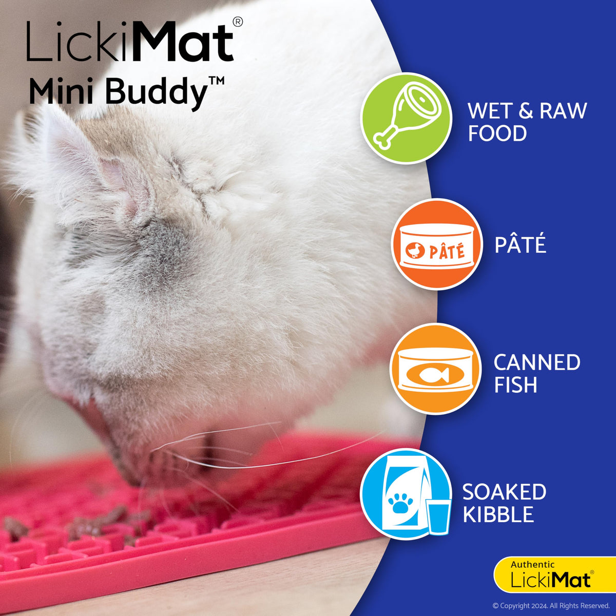 LickiMat Mini Buddy for Cats - Turquoise