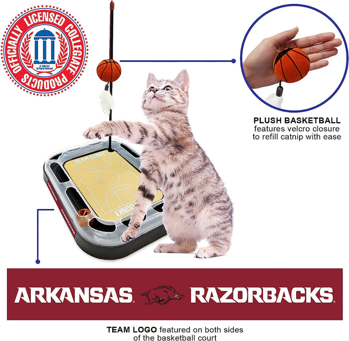 AR Razorbacks Basketball Cat Scratcher Toy
