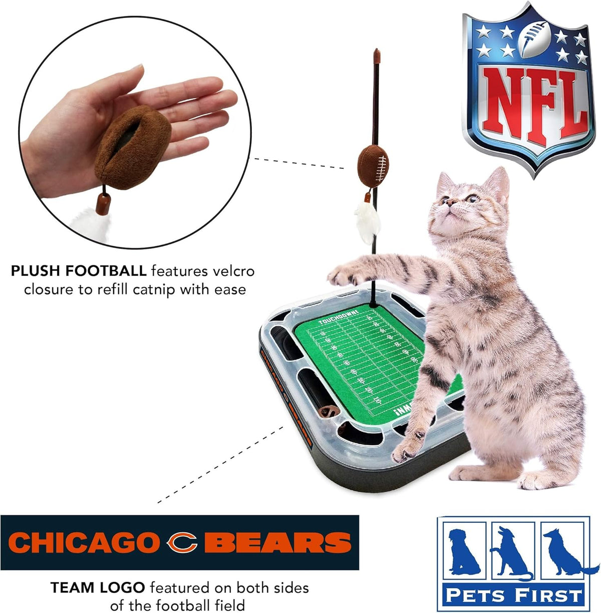 Tampa Bay Buccaneers Football Cat Scratcher Toy