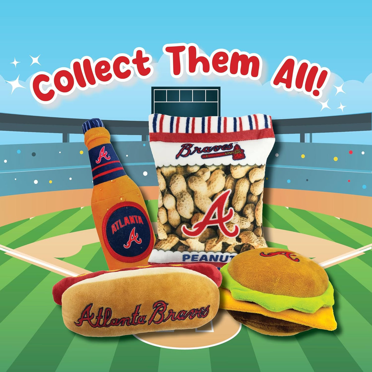 Atlanta Braves Hot Dog Plush Toys