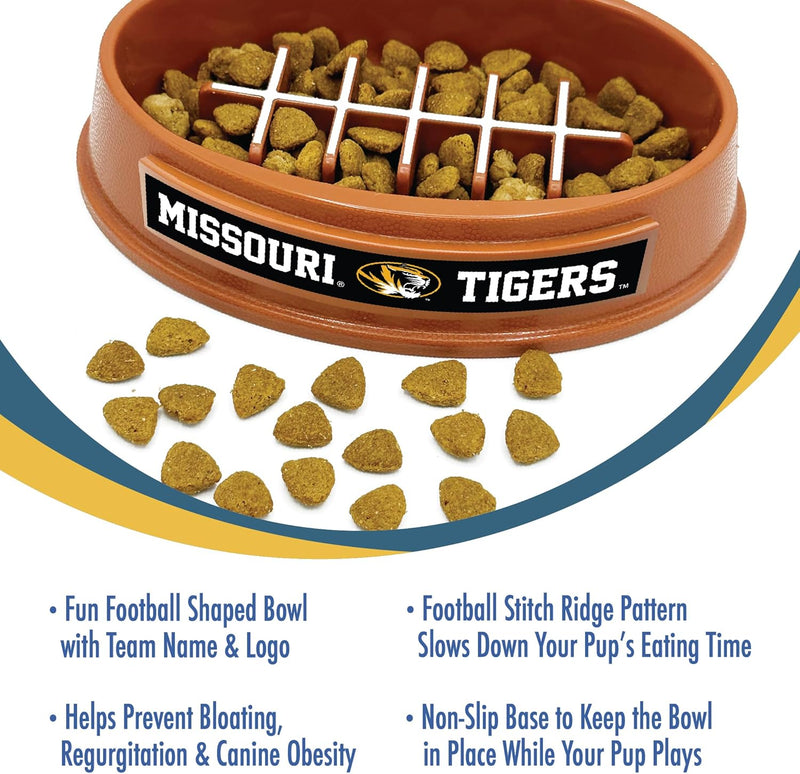MO Tigers Football Slow Feeder Bowl