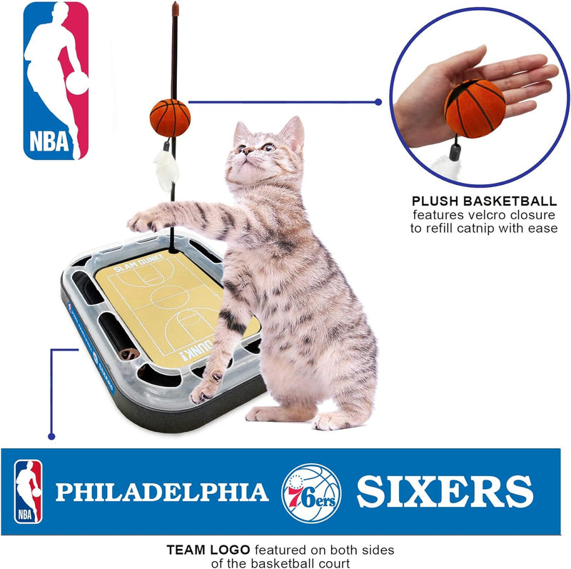 Philadelphia 76ers Basketball Cat Scratcher Toy