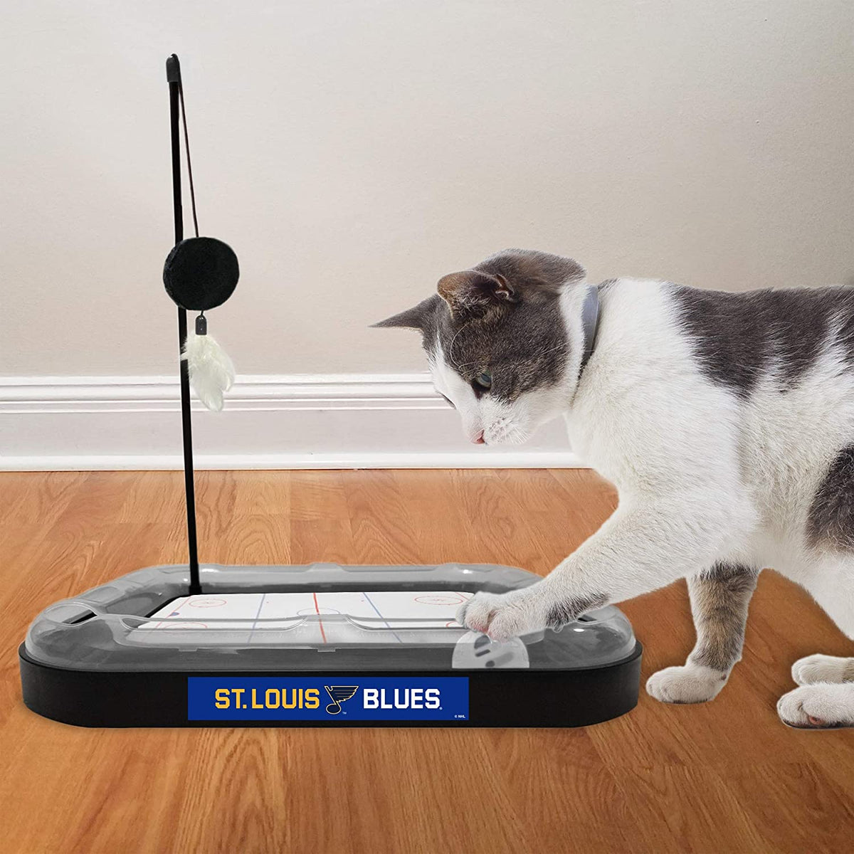 St Louis Blues Hockey Rink Cat Scratcher Toy