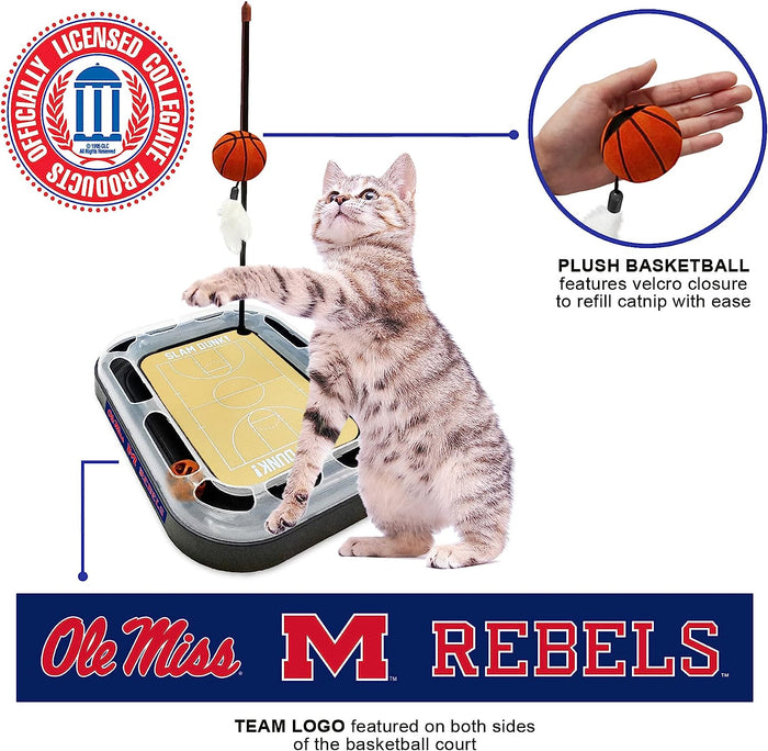 MS Ole Miss Rebels Basketball Cat Scratcher Toy