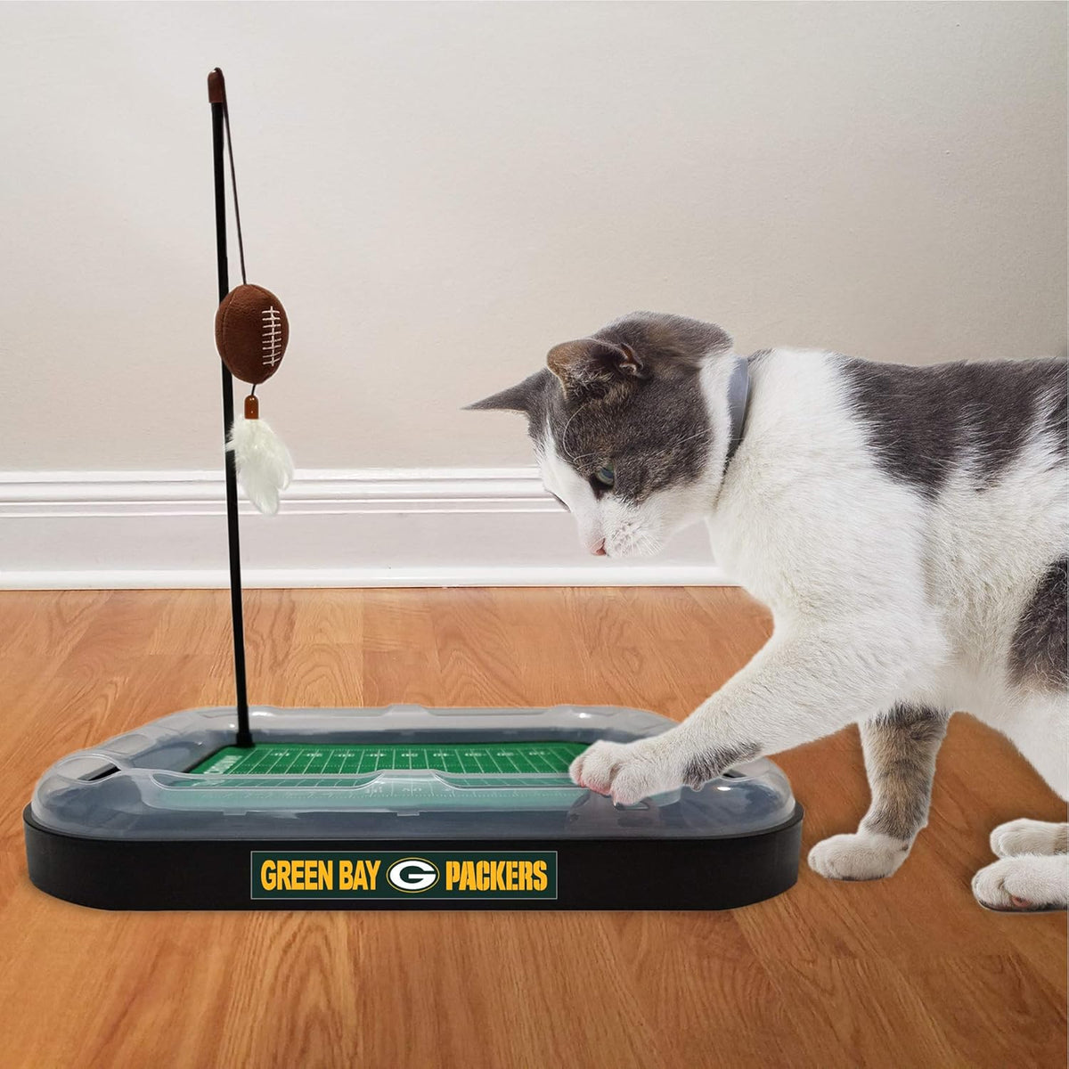 Green Bay Packers Football Cat Scratcher Toy