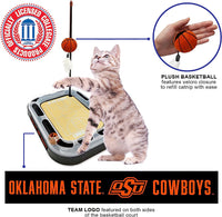 OK State Cowboys Basketball Cat Scratcher Toy