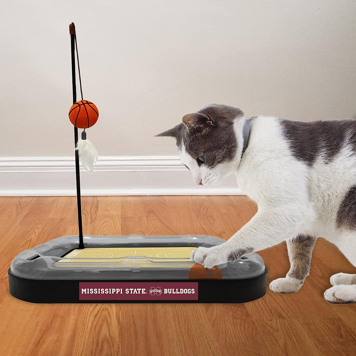 MS State Bulldogs Basketball Cat Scratcher Toy