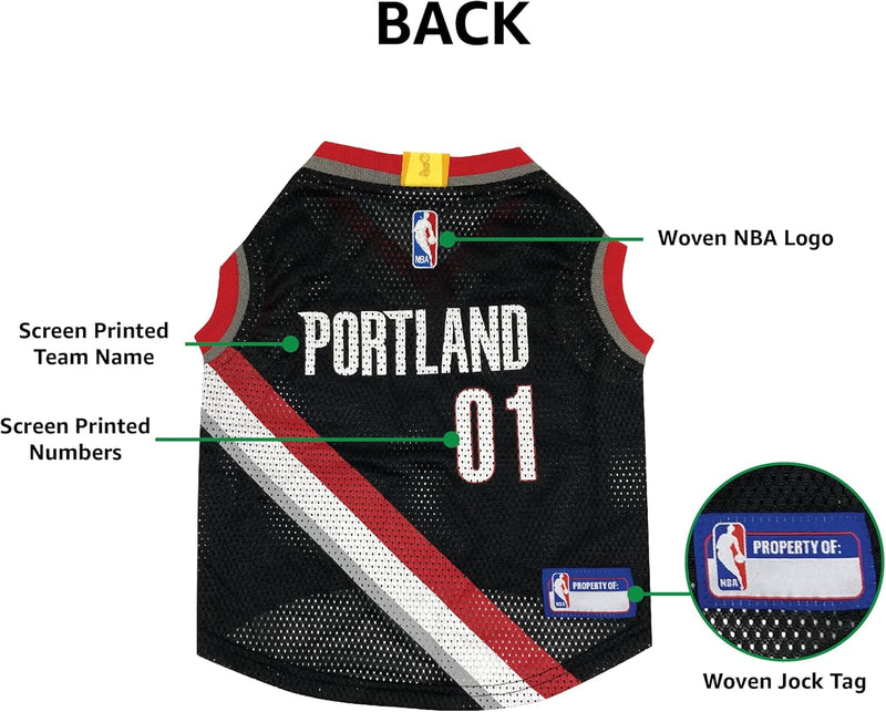 Portland Trail Blazers Pet Jersey