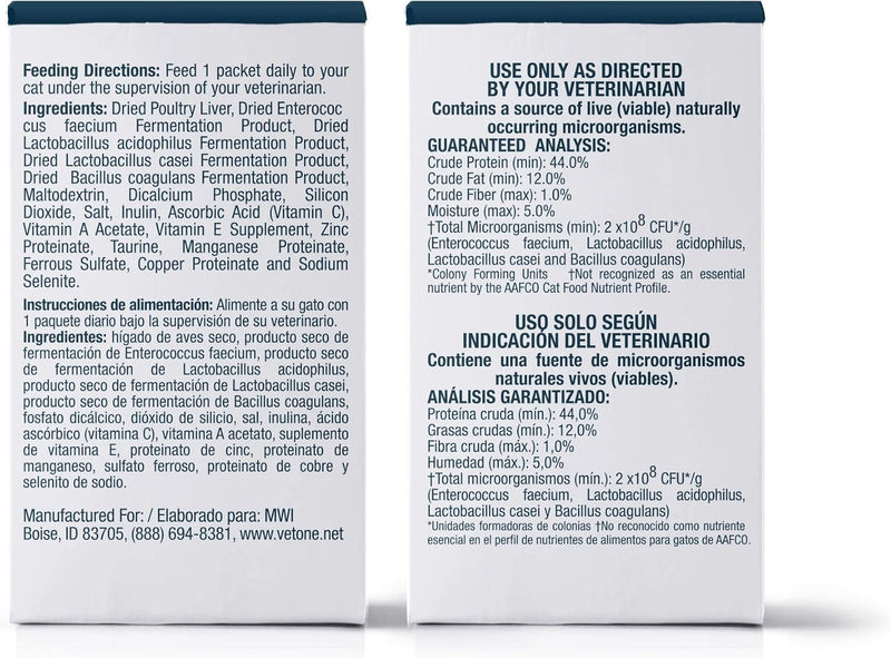 VetOne Advita Probiotic Powder Nutritional Supplement for Cats, 1gm