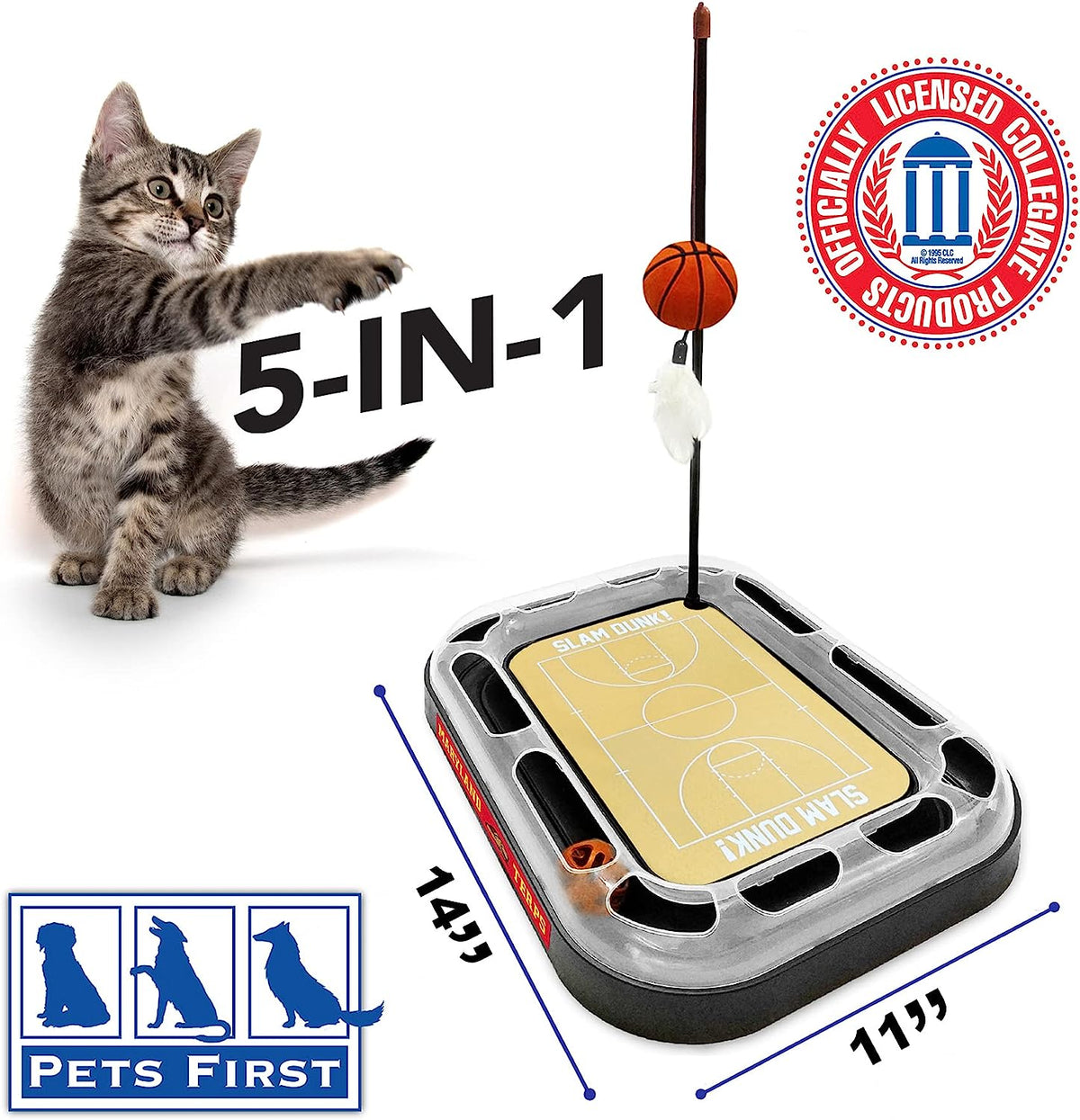 MD Terrapins Basketball Cat Scratcher Toy