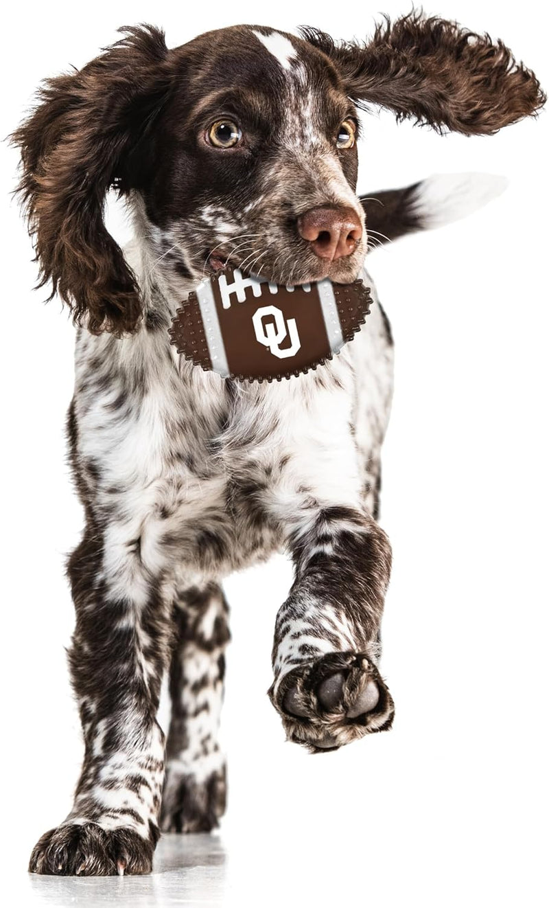 OK Sooners Hard Nylon Football Chew Toy