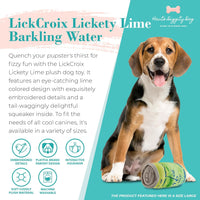 LickCroix Barkling Water Lickety Lime Plush Toy