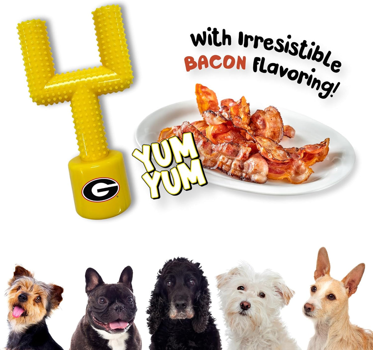 GA Bulldogs Nylon Goal Post Chew Toy