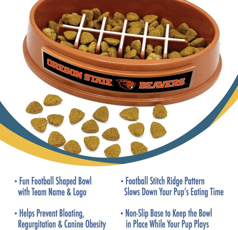 OR State Beavers Football Slow Feeder Bowl