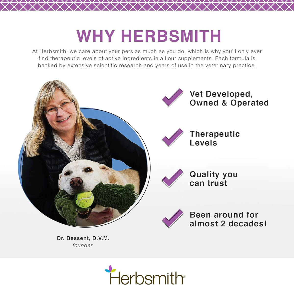 Herbsmith Calm Shen - Long-Term Calming Supplement for Dogs and Cats