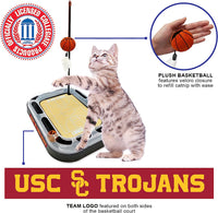 USC Trojans Basketball Cat Scratcher Toy