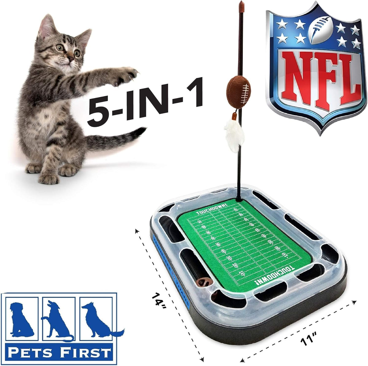 Washington Commanders Football Cat Scratcher Toy