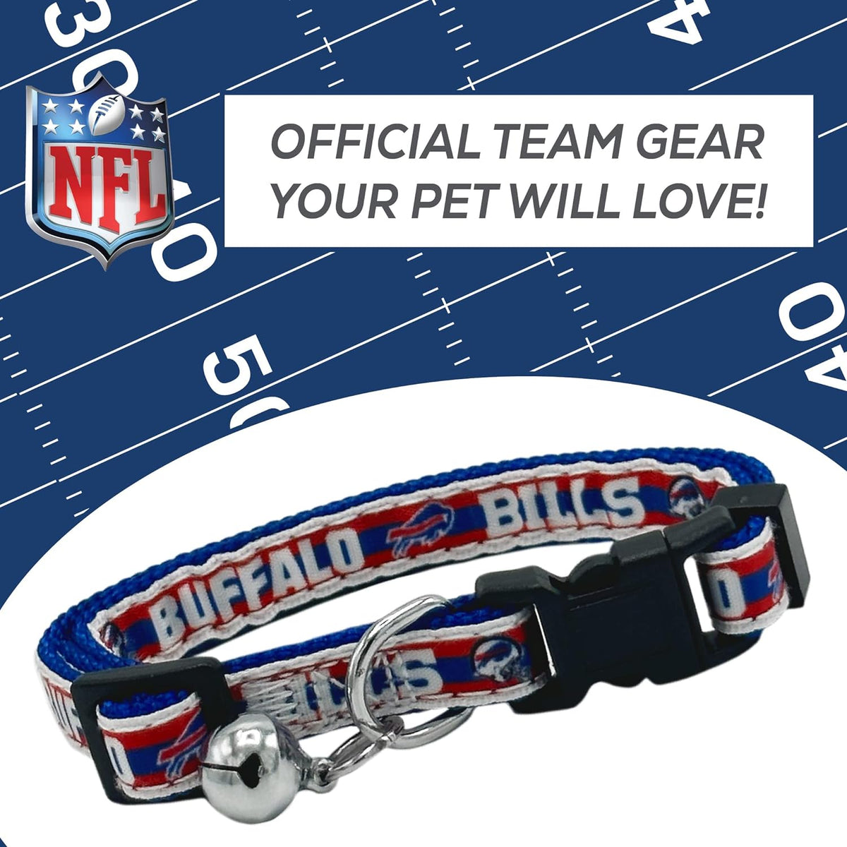 Buffalo Bills Cat Collar – 3 Red Rovers