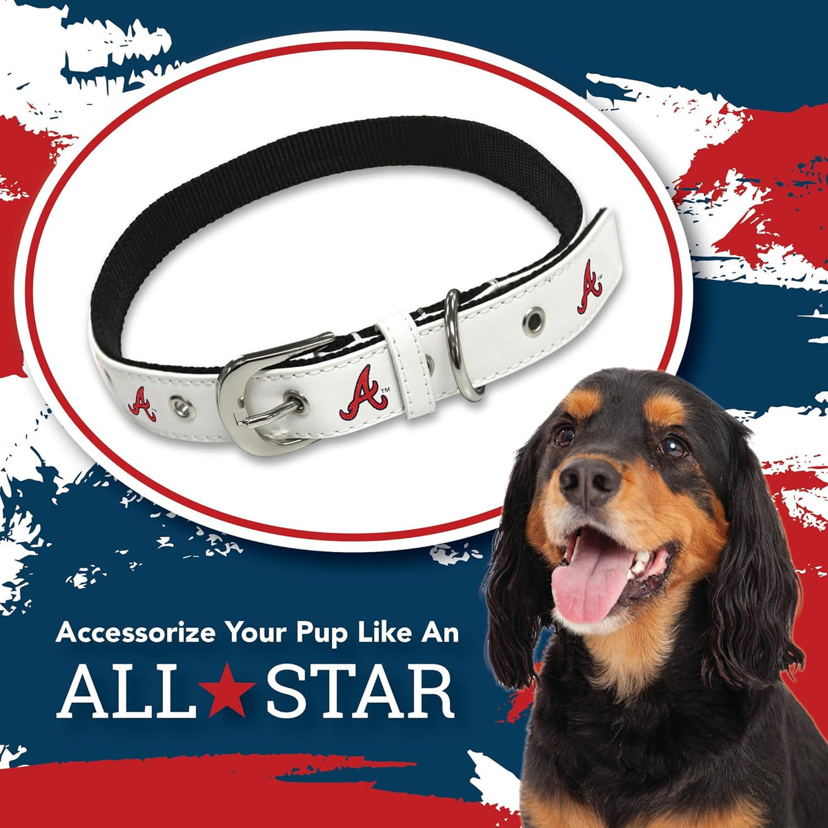 Atlanta Braves Pro Dog Collar