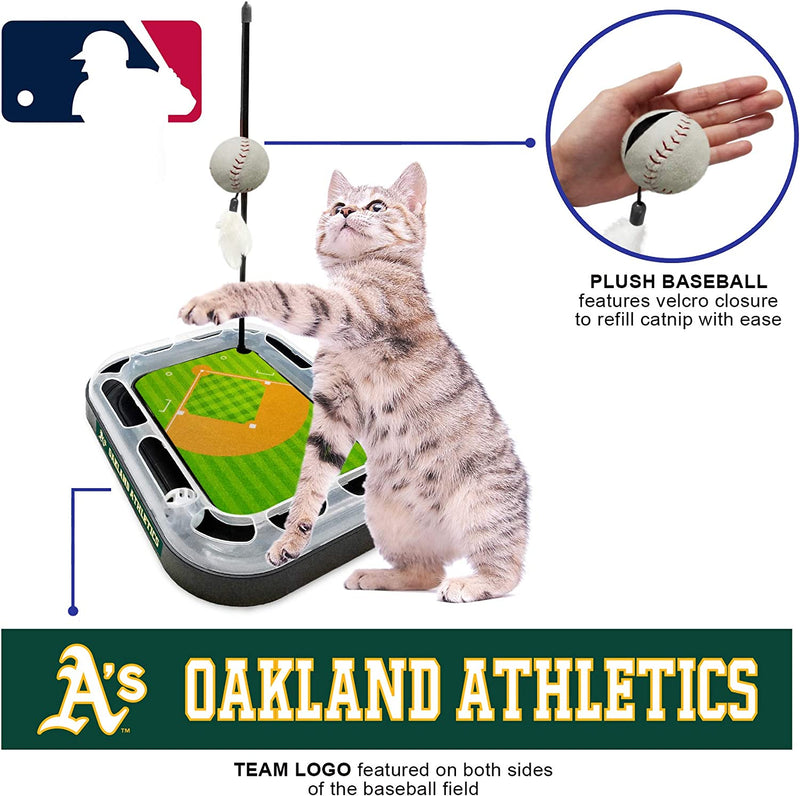 Oakland Athletics Baseball Cat Scratcher Toy
