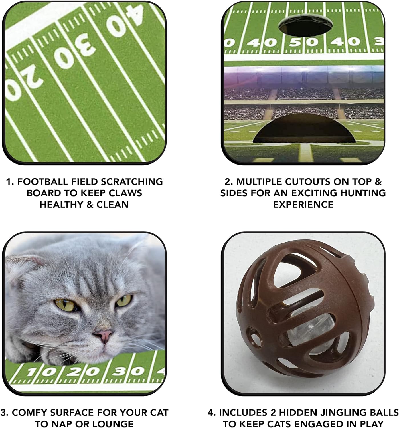 New York Jets Football Stadium Cat Scratcher Toy