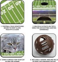 Denver Broncos Football Stadium Cat Scratcher Toy