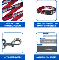 New England Patriots Dog Satin Collar or Leash