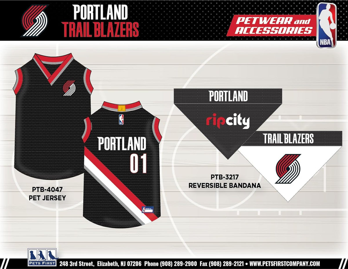 Portland Trail Blazers Pet Jersey
