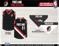 Portland Trail Blazers Pet Jersey