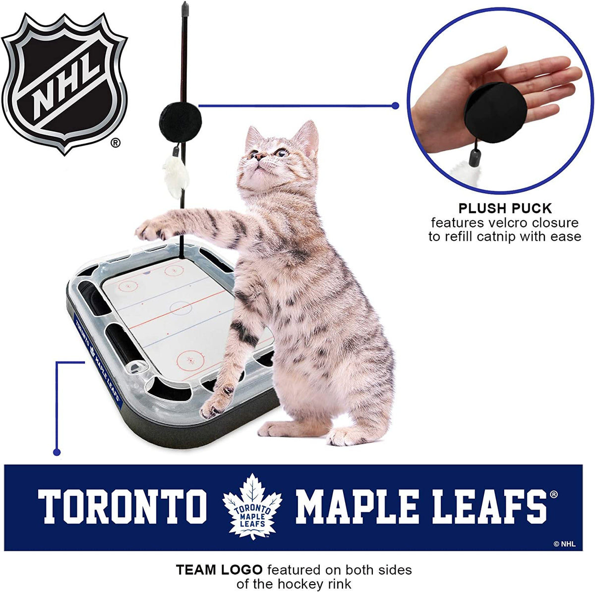 Toronto Maple Leafs Hockey Rink Cat Scratcher Toy