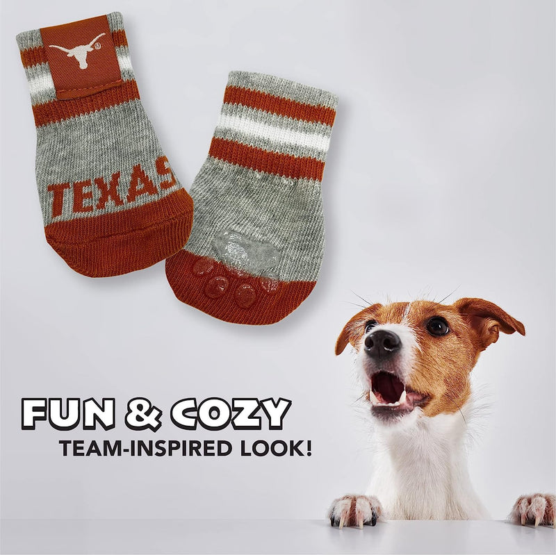 TX Longhorns Anti-Slip Dog Socks