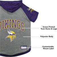 Minnesota Vikings Lightweight Pet Hoodie