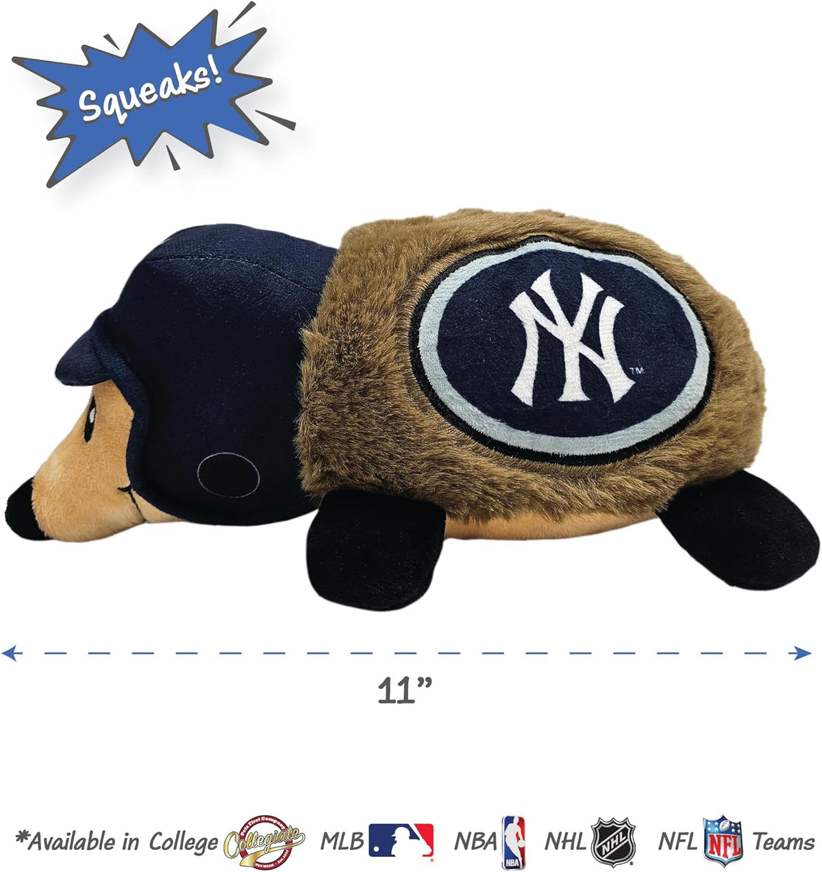 New York Yankees Hedgehog Plush Toy – Red Rovers - Main Image
