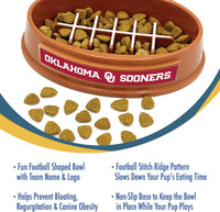 OK Sooners Football Slow Feeder Bowl