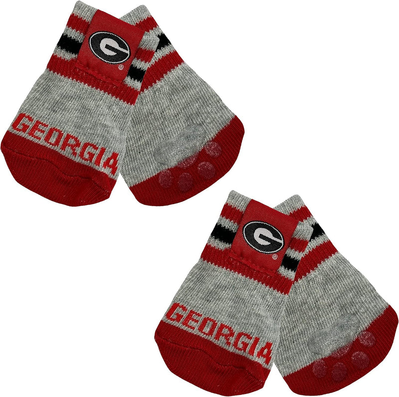 GA Bulldogs Anti-Slip Dog Socks