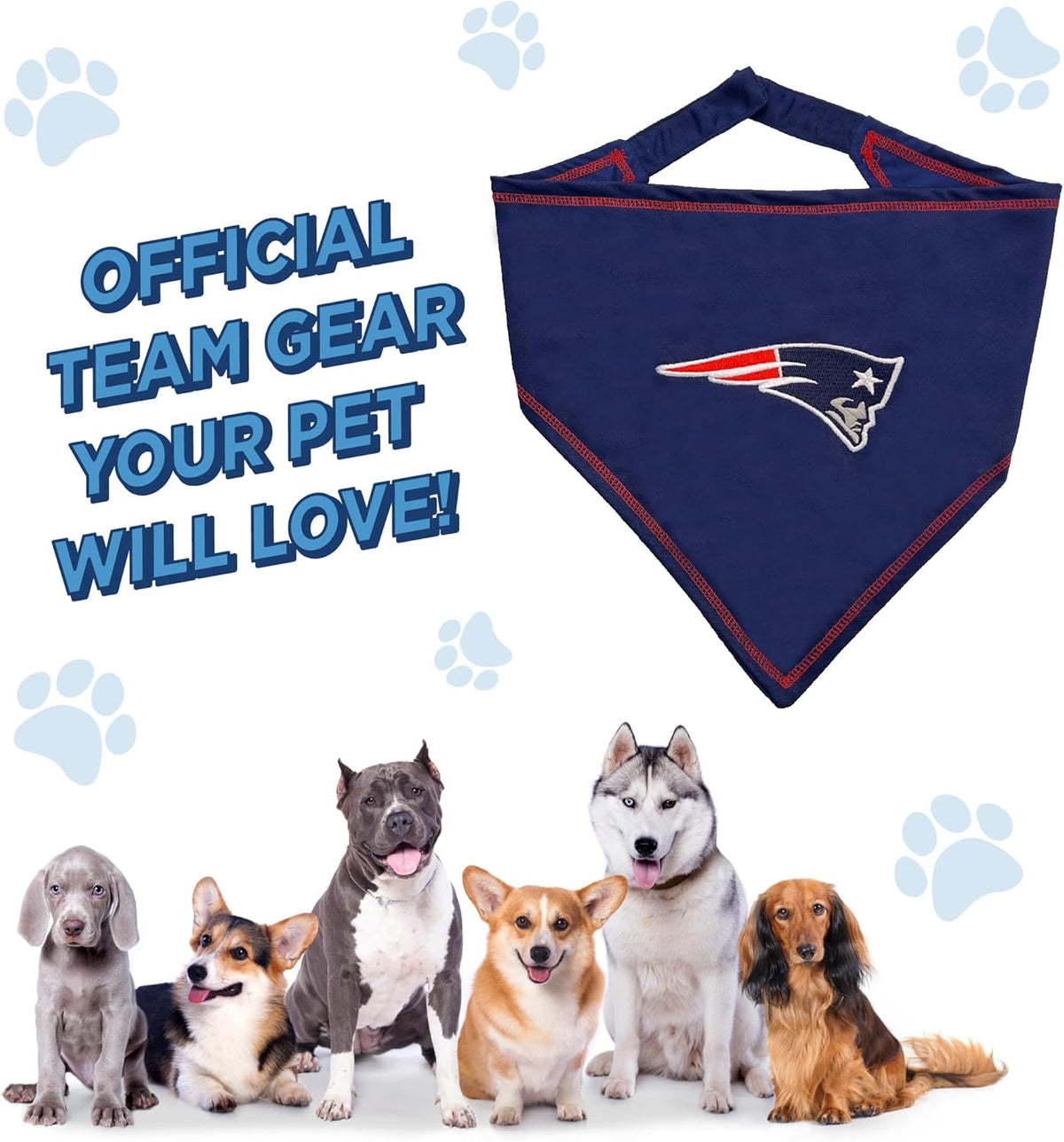 New England Patriots Tie-On Bandana